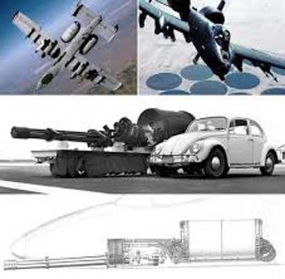 A-10 dan meriam gatling General Electric GAU-8/A Avenger