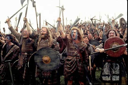 Braveheart adalah film drama perang sejarah epik Amerika tahun 1995 yang disutradarai dan diproduksi oleh Mel Gibson, yang juga memerankan tokoh utamanya, Sir William Wallace, seorang pejuang Skotlandia akhir abad ke-13 yang memimpin bangsa Skotlandia dalam Perang Kemerdekaan Skotlandia Pertama melawan Raja Edward I dari Inggris.