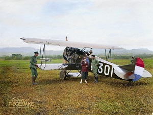 Pesawat Fokker D.VIII Belanda di Andir(husein Sastranegara)Bandung 3 Januari 1922