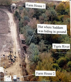Lokasi daerah Saddam Hussein bersembunyi