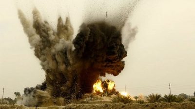 A GBU-38 detonation in Iraq (photo credit: US Army)