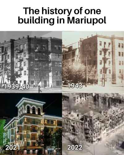 Gedung bersejarah di Mariupol