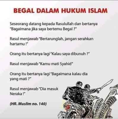 Begal dalam Islam