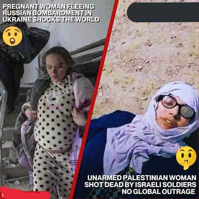 Beda perlakuan: antara wanita Ukraina dan Palestina