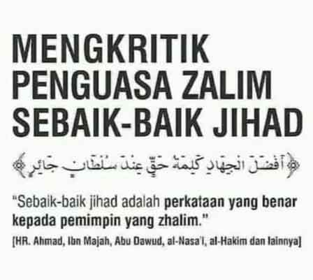 Mengkritik penguasa zalim