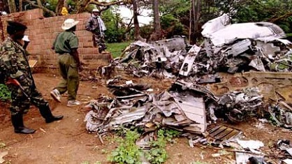 Pesawat yang membawa Habyarimana ditembak jatuh oleh rudal pada April 1994, memicu genosida Rwanda