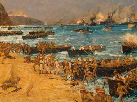 Pendaratan Kampanye Gallipoli/perang Gallipoli Turki