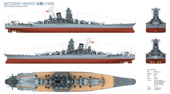 07 April 1945, Perang Dunia II : Kapal perang terbesar didunia Yamato ditenggelamkan