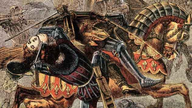 Joan of Arc ditangkap saat dia mencoba membebaskan Compiègne dari pengepungan Inggris, 1430.