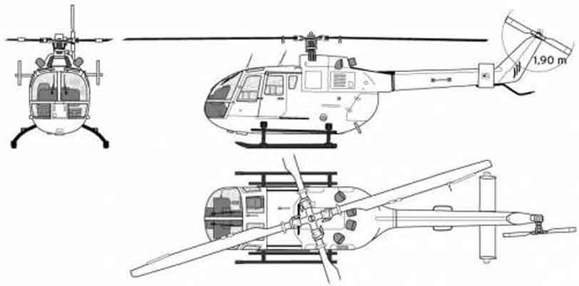 Helikopter Messerschmitt-Bölkow-Blohm Bo 105
