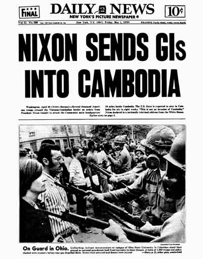 Protes terhadap perang Vietnam dan serangan di Kamboja 1970