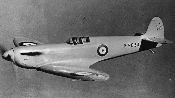 Supermarine Spitfire Prototype K5054 penerbangan pertama 5 Maret 1936