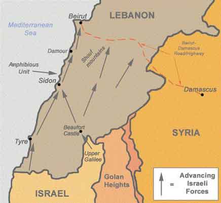Pata agresi Israel saat perang Lebanon 1982