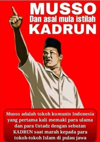 Asal mula sebutan Kadrun dari Muso PKI