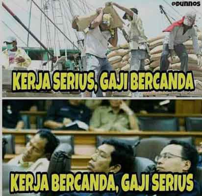 Gaji serius dan Gaji bercanda