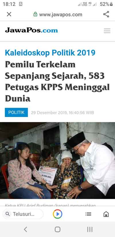 Petugas KPPS meninggal