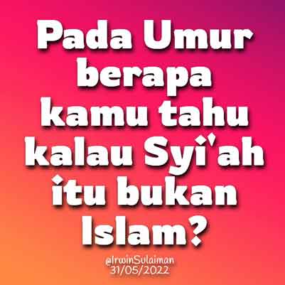 Syiah bukan Islam