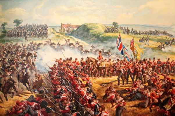 Pertempuran Waterloo, juga disebut La Belle Alliance, (18 Juni 1815), kekalahan terakhir Napoleon, mengakhiri 23 tahun peperangan berulang antara Prancis dan kekuatan lain di Eropa. Pertempuran itu terjadi selama Seratus Hari restorasi Napoleon, 3 mil ( 5 km) selatan desa Waterloo (yang berjarak 14,5 km di selatan Brussel), antara 72.000 tentara Napoleon dan pasukan gabungan adipati tentara sekutu Wellington