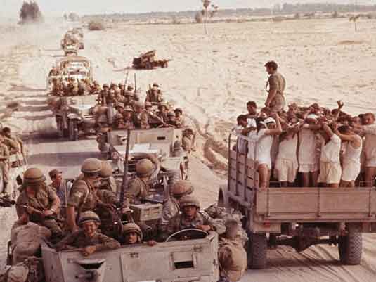 Pasukan yang saling berpapasan dalam kondisi yang berbeda di perang Juni 1967