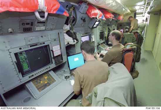 ruang operasional AP-3C Orion RAAF Australia