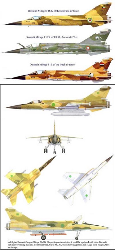Dassault Mirage F1 adalah pesawat tempur bermesin tunggal, dirancang untuk berfungsi baik sebagai pesawat pencegat dan platform serangan darat.