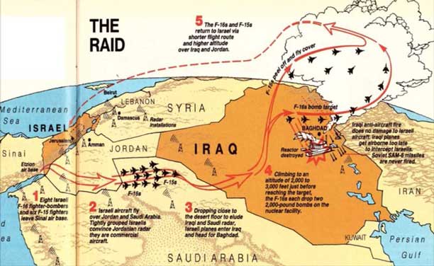 Skema operasi Operasi Opera juga dikenal sebagai Operasi Babylon adalah serangan udara kejutan yang dilakukan oleh Angkatan Udara Israel pada 7 Juni 1981, yang menghancurkan reaktor nuklir Irak yang belum selesai dibangun yang terletak 17 kilometer (11 mil) tenggara Bagdad, Irak.
