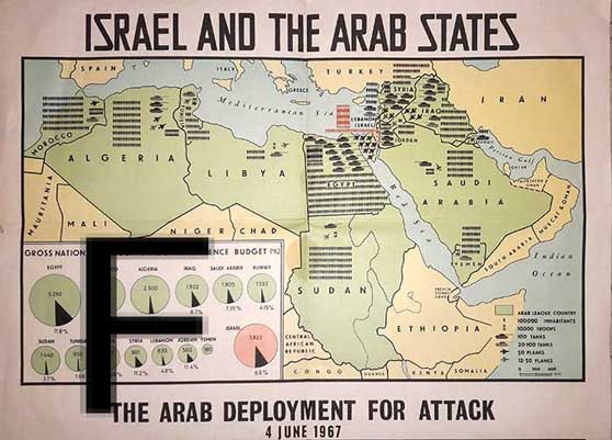 Posisi Israel dan negara-negara Arab menjelang perang Juni 1967