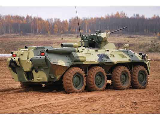 Pada BTR-80A (dalam pelayanan sejak 1994) dan BTR-80S, turret standar BTR-80 diganti dengan sistem persenjataan modular.BTR-80A dilengkapi dengan meriam otomatis 2A72 30mm dan senapan mesin koaksial PKT 7,62mm. Meriam 30mm memiliki kecepatan tembak maksimum 330 peluru per menit dan dapat menembakkan peluru AP-T (penusuk lapis baja – pelacak), HEF-I (fragmentasi berdaya ledak tinggi – pembakar) dan HE-T (daya ledak tinggi – pelacak). BTR-80S dilengkapi dengan senapan mesin KPVT 14mm dan senapan mesin koaksial PKT 7,62mm. Untuk kedua modifikasi ini, sistem persenjataan dapat diubah agar sesuai dengan kebutuhan pelanggan. Sistem penampakan persenjataan adalah manual. Sistem pengendalian tembakan mencakup pembesaran ganda penglihatan siang hari dan penglihatan malam x5.5.