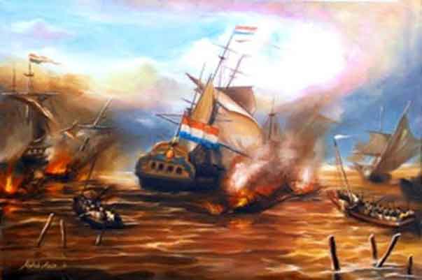 Pertempuran melawan Belanda yang dikenal sebagai Perang Menteng (dari kata Muntinghe) pecah pada tanggal 12 Juni 1819. Perang ini merupakan perang paling dahsyat pada waktu itu, di mana korban terbanyak ada pada pihak Belanda. Pertempuran berlanjut hingga keesokan hari, tetapi pertahanan Palembang tetap sulit ditembus, sampai akhirnya Muntinghe kembali ke Batavia tanpa membawa kemenangan.
