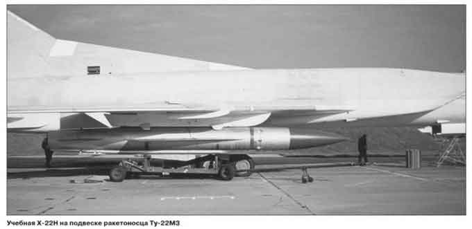 Rudal anti kapal supersonik Kh-22N & M memiliki radome hitam(untuk pencari radar)