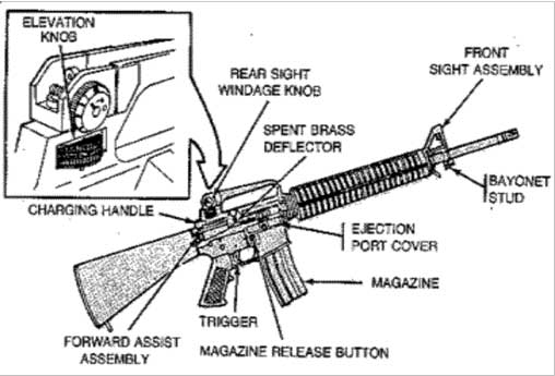 Senapan M16 dianggap sangat akurat untuk senapan operasional. Recoilnya yang ringan, kecepatan tinggi, dan lintasannya yang datar memungkinkan penembak untuk menembak kepala hingga 300 meter. M16 yang lebih baru menggunakan kartrid M855 yang lebih baru untuk meningkatkan jangkauan efektifnya hingga 600 meter. Mereka lebih akurat daripada pendahulunya dan mampu menembak kelompok 1-3 inci pada jarak 100 yard.