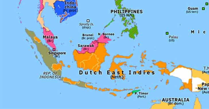 Wiyah kekuasaan Belanda, republik Indonesia dan negara federasi di bawah Belanda 1947