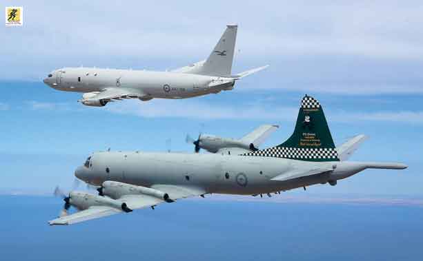 Pesawat intai dan patroli maritim Boeing P-8 Poseidon dan CP-140 Auroras Angkatan Udara Kanada (varian P-3 Orion Kanada)