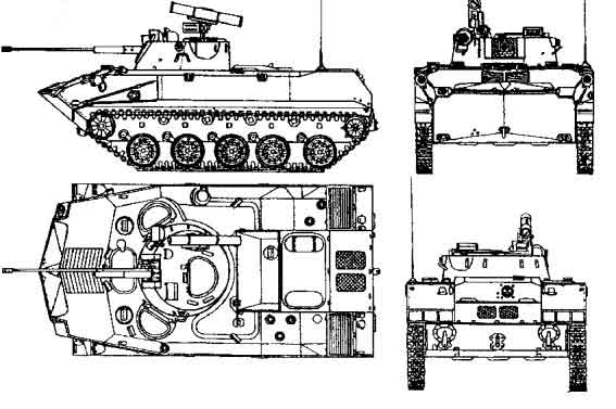 Ketika Perang Soviet–Afghanistan pecah, pasukan Soviet mengoperasikan BMP-1 IFV dan BMD-1 IFV udara. Mereka berdua dipersenjatai dengan 73 mm 2A28 "Grom" smoothbore short-recoil semi-otomatis meriam, peluncur ATGM 9S428 yang mampu menembakkan 9M14 "Malyutka" (NATO: AT-3A Sagger A), 9M14M "Malyutka- M" (NATO: AT-3B Sagger B) dan ATGM 9M14P "Malyutka-P" (NATO: AT-3C Sagger C) dan senapan mesin tangki koaksial PKT 7,62 mm. Meskipun persenjataan mereka dibuat untuk daya tembak anti-tank yang kuat, senjata itu tidak memberikan daya tembak yang cukup terhadap kendaraan musuh yang tidak bersenjata, infanteri, titik tembak dan posisi pertahanan ringan, terutama selama pertempuran gunung karena sudut elevasi rendah dari meriam utama.