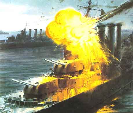Perang Dunia II: Serangan kamikaze pertama merusak HMAS Australia saat Pertempuran Teluk Leyte dimulai.