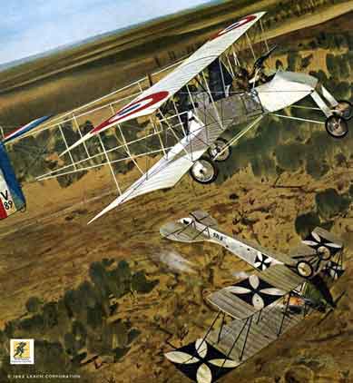 5 Oktober 1914, Kemenangan pertempuran udara pertama : Pesawat terbang vs pesawat di atas Prancis