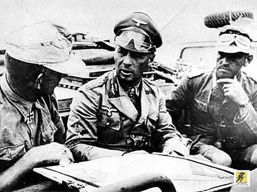 Pada awal 1941, Rommel diberi kendali atas pasukan yang dikirim ke Afrika Utara untuk membantu sekutu Jerman yang sakit, Italia, dalam mempertahankan posisinya di Libya. Di sinilah, di padang pasir Afrika Utara, Rommel mendapatkan reputasinya yang membanggakan, serta julukannya (ia dikenal karena serangan diam-diamnya yang "seperti rubah"). Memenangkan kemenangan signifikan melawan Inggris, yang dengan enggan ia kagumi, Rommel tetap merasa lelah dengan medan operasi ini; ia ingin kembali ke Eropa. Baru setelah pertempuran kedua untuk merebut el-Alamein di Mesir tidak menguntungkannya, jenderal yang "tak terkalahkan" ini akhirnya dipanggil pulang kembali ke Eropa.