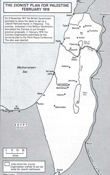 Wilayah yang diajukan komunitas Zionis kepada pemerintah Inggris sebahgai wilayah khusus Yahudi