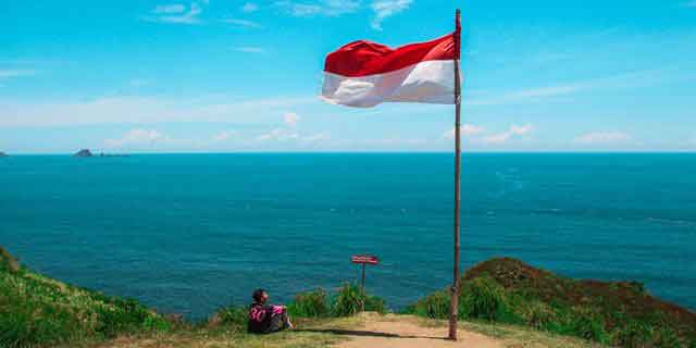 Bendera Indonesia di pelosok