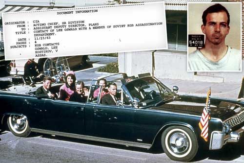 Pada tahun 1964, Komisi Warren menyimpulkan bahwa Oswald bertindak sendiri dalam membunuh Kennedy.[a] Pada tahun 1979, United States House Select Committee on Assassinations (HSCA) menyimpulkan bahwa Kennedy mungkin dibunuh dalam sebuah konspirasi dan bahwa Oswald tidak bertindak sendiri. HSCA menyimpulkan bahwa orang bersenjata kedua juga menembaki Kennedy, berdasarkan bukti akustik yang kemudian didiskreditkan.