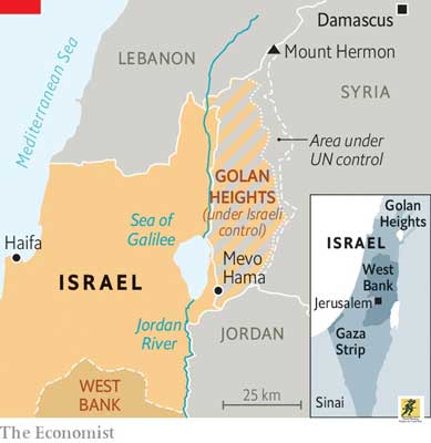 Golan sangat penting bagi keamanan Israel. Pemerintah Presiden Suriah Bashar al-Assad, serta kehadiran Iran dan kelompok-kelompok milisi yang didukung Teheran di Suriah, "menimbulkan ancaman keamanan yang signifikan bagi Israel". Suatu pembenaran yang terus diungkap Israel.