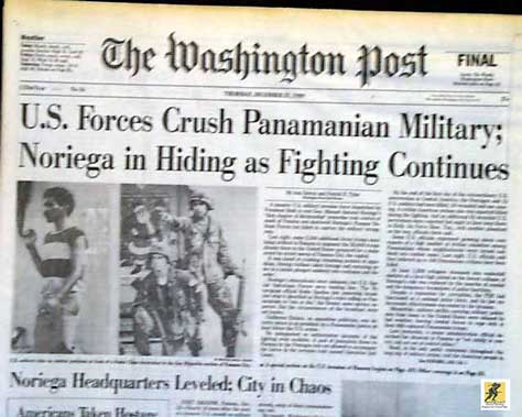 Noriega, yang memerintah dari tahun 1983 hingga 1989, menyerah pada Januari 1990 dan dipenjara karena perdagangan narkoba dan penghilangan lawan-lawannya di Amerika Serikat, Prancis, dan Panama.