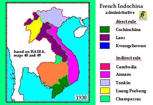 Wilayah Indocina dalam kekuasaan Perancis