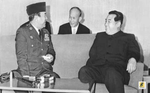 Kim Il-sung dan Sukarno / Kusno Sorsodiharjo