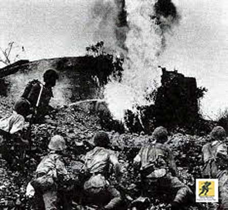 Pertempuran Corregidor – Mereka bermaksud untuk menahan pasukan Jepang di dalam terowongan ketika unit-unit lain bergerak ke pedalaman, disertai dengan tank dan penyembur api; senjata-senjata yang menghancurkan pillbox dan terowongan di daerah sekitar yang dikuasai Jepang.