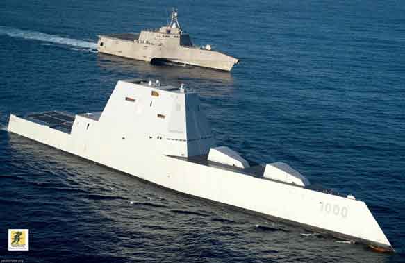 Zumwalt-class destroyer dan Littoral combat ship