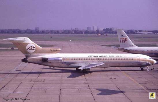 5A-DAH, Boeing 727 yang terlibat dalam insiden tersebut, pada tahun 1972