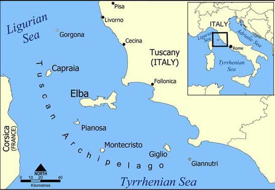 Elba adalah sebuah pulau Mediterania di Tuscany, Italia, 10 km (6,2 mil) dari kota pantai Piombino di daratan Italia, dan merupakan pulau terbesar di Kepulauan Tuscany. Pulau ini terletak di Laut Tyrrhenian sekitar 50 km (30 mil) sebelah timur pulau Corsica di Prancis.