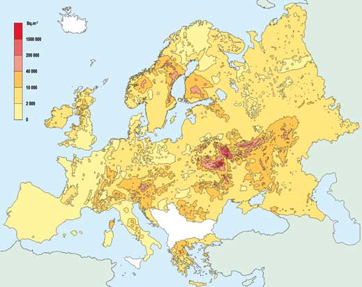 Penyebaran radiasi Chernobyl di Eropa