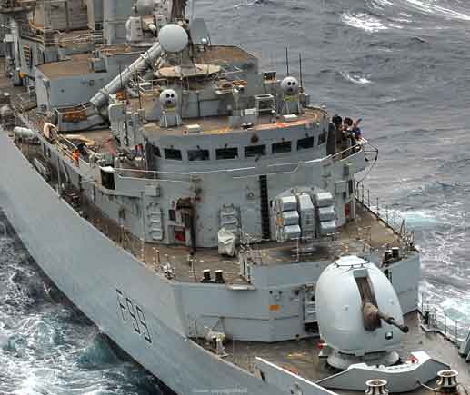 GWS-25 (Guided Weapon System) - six-way box-launcher for Sea Wolf SAM aboard a Type 22 class Frigate